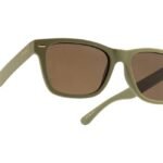 Opium Unisex Olive Green Rectangular Sunglasses | Op-10143-C06-53