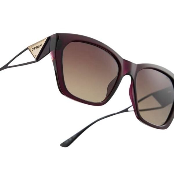 Opium Unisex Brown Rectangular Sunglasses | Op-10166-C03-55