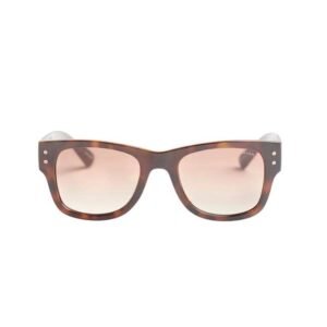 Opium Unisex Brown Demi Rectangular Sunglasses | Op-10176-C02-52