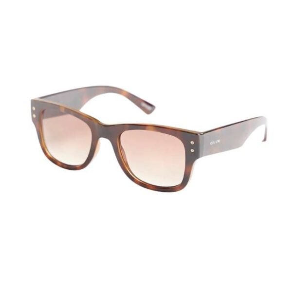 Opium Unisex Brown Demi Rectangular Sunglasses | Op-10176-C02-52