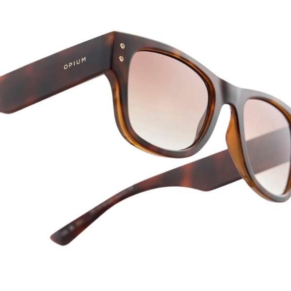 Opium Unisex Brown Demi Rectangular Sunglasses | Op-10176-C02-52