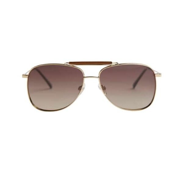 Opium Unisex Gold Rectangular Sunglasses | Op-10186-C06-59