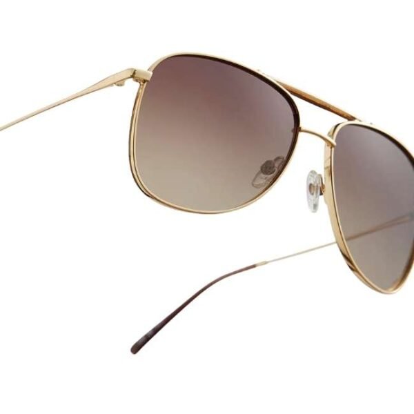 Opium Unisex Gold Rectangular Sunglasses | Op-10186-C06-59