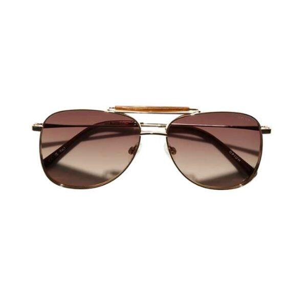 Opium Unisex Gold Rectangular Sunglasses | Op-10186-C06-59