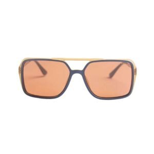 Opium Unisex Brown With Blue Rectangular Sunglasses | Op-10195-C02-57