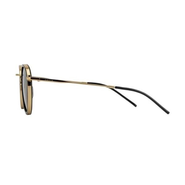 Opium Women Gold With Black Round Sunglasses | Op-1929-C01