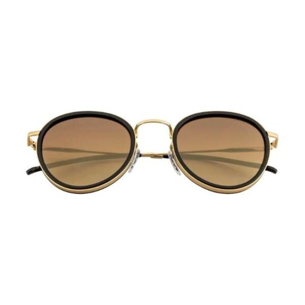 Opium Women Gold With Black Round Sunglasses | Op-1929-C01