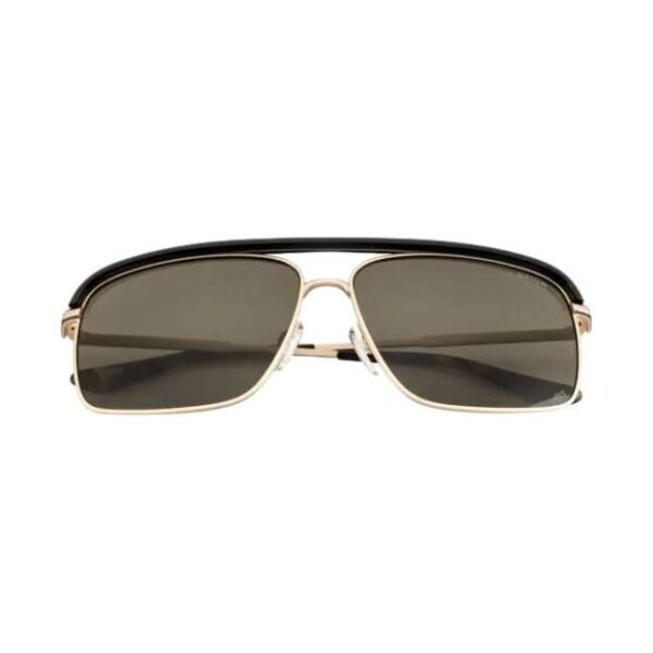 Opium Unisex Gold Rectangular Sunglasses | Op-1939-C02