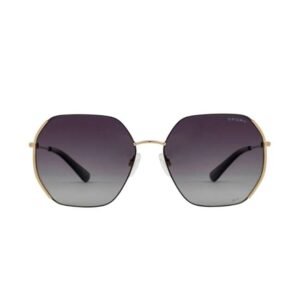 Opium Women Gold Geometric Sunglasses | Op-1955-C02