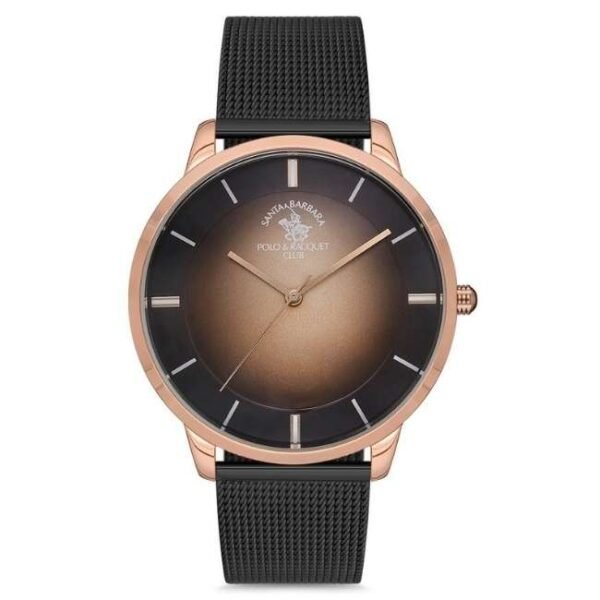 Santa Barbara Men Black Dial Quartz Watch -SB.1.10147-4