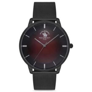 Santa Barbara Men Black Dial Quartz Watch -SB.1.10147-5