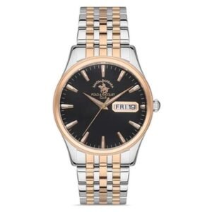 Santa Barbara Men Black Dial Quartz Watch -SB.1.10421-4