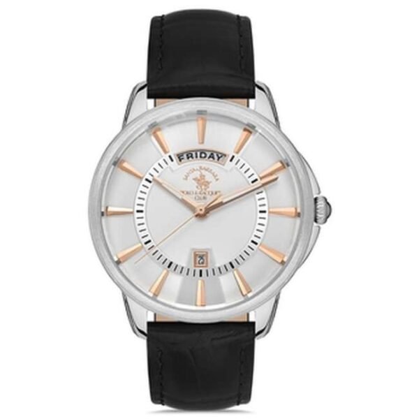 Santa Barbara Men Silver Dial Quartz Watch -SB.1.10427-1