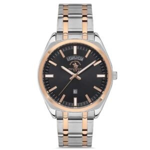 Santa Barbara Men Black Dial Quartz Watch -SB.1.10443-4