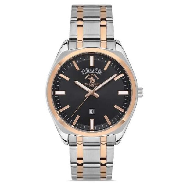 Santa Barbara Men Black Dial Quartz Watch -SB.1.10443-4