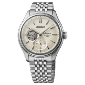 Seiko Presage Classic Series ‘Shiro-iro’ Open heart Watch -SPB469J1