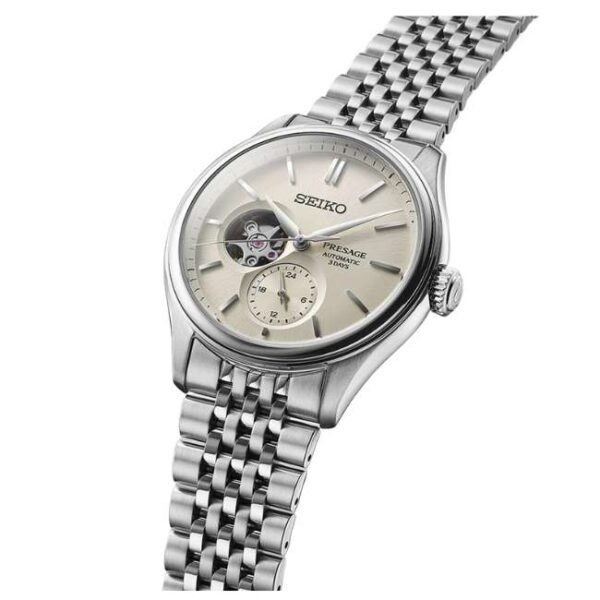 Seiko Presage Classic Series ‘Shiro-iro’ Open heart Watch -SPB469J1