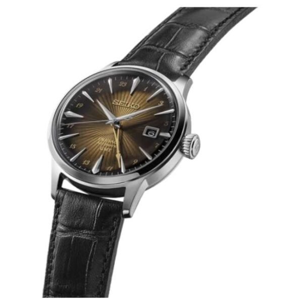 Seiko Presage ‘Rusty Nail’ Cocktail Time GMT Watch -SSK039J1