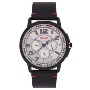 Helix Men Silver Dial Watch -TW027HG26