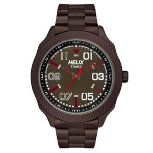 Helix Men Brown Dial Quartz Watch -TW034HG11