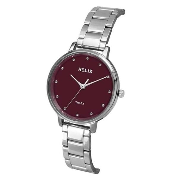 Helix Women Burgundy Dial Quartz Watch -TW056HL04