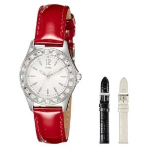 Guess Women Box Set White Dial Quartz Watch-W0092L1