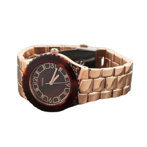 Guess Women Gold Dial Quartz Watch-W0468L1