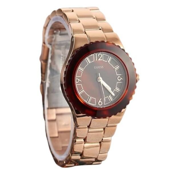Guess Women Gold Dial Quartz Watch-W0468L1