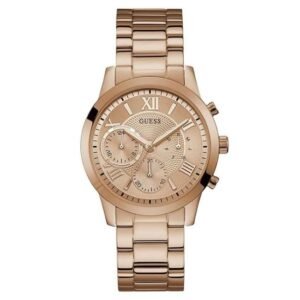 Guess Women Rose Gold Dial Quartz Watch-W1070L3