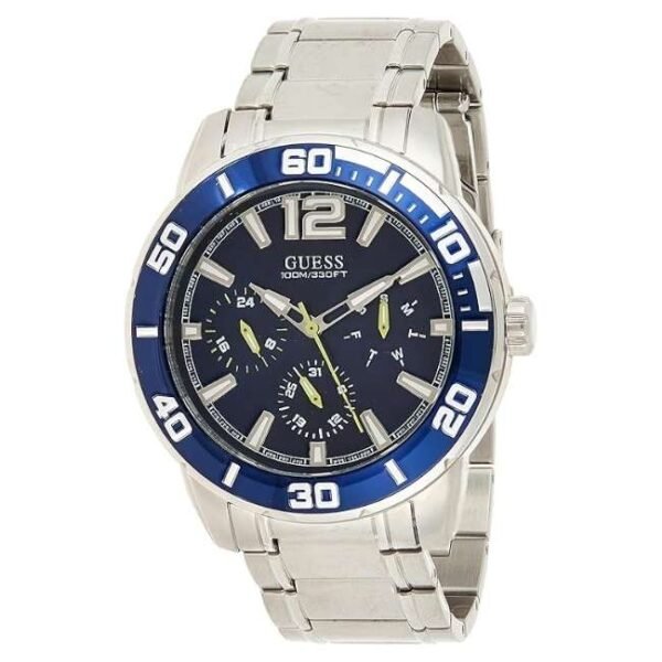 Guess Men Blue Dial Quartz Watch-W1249G2