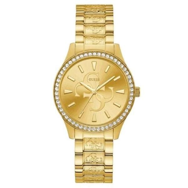 Guess Women Anna Gold Dial Quartz Watch-W1280L2