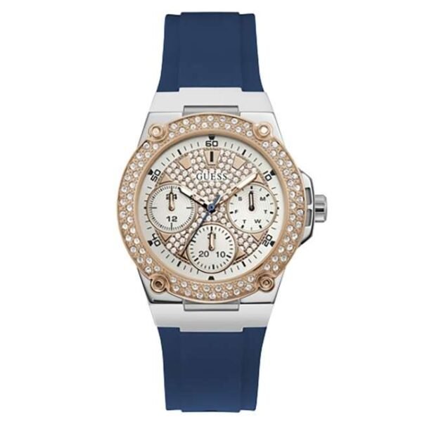 Guess Women Zena White Dial Quartz Watch-W1291L2