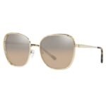 Michael Kors Women Amsterdam Butterfly Light Gold Sunglass - 0MK1090 10148Z59