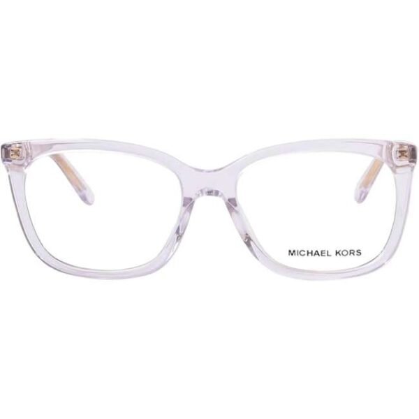 Michael Kors Women Rectangle Polished Clear Eyeglass - 0MK4080U 3015 52
