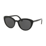 Prada Women Black Cat Eye Sunglass - 0PR 02VS 1AB5S054