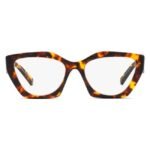 Prada Women Honey Tortoise Irregular Eyeglass - 0PR 09YV VAU1O154