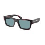 Prada Men Purple Rectangle Sunglass - 0PR 25ZS 18I04D56
