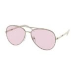 Prada Men Pale Gold Pilot Sunglass - 0PR 66XS ZVN01N57