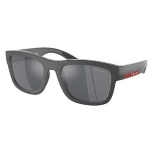 Prada Men 	Gray Rubber Square Sunglass - 0PS 01ZS UFK5L056