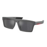 Prada Men Gray Square Sunglass - 0PS 02ZSU 18K60A58