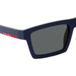 Prada Men Matte Blue Square Sunglass - 0PS 02ZSU MAG06F58