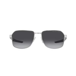 Prada Men Silver Rectangle Sunglass - 0PS 54WS 1BC06G57