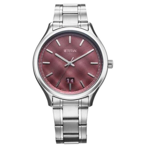 Titan Palette Of Time Men Maroon Dial Quartz - 10033SM02
