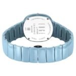 Titan Edge Squircle Camo Quartz Analog Blue Dial Ceramic Strap Watch For Unisex - 1841qc07