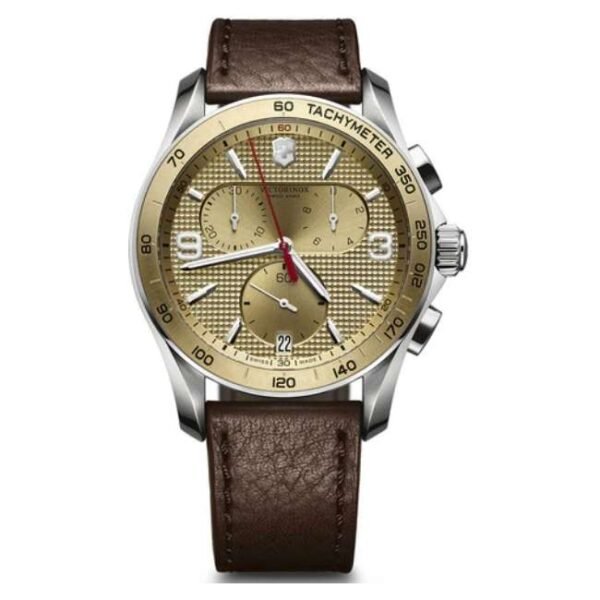 Victorinox Men Gold Dial Quartz Watch - 241659