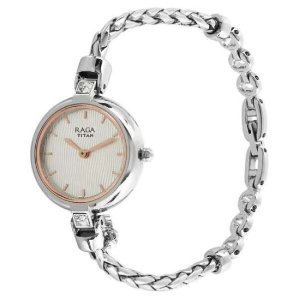 Titan Raga Espana Women Silver Dial Quartz - 2584SM01F