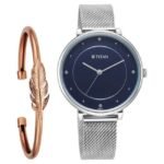 Titan Purple Stackables Women Blue Dial Quartz - 2673SM04F