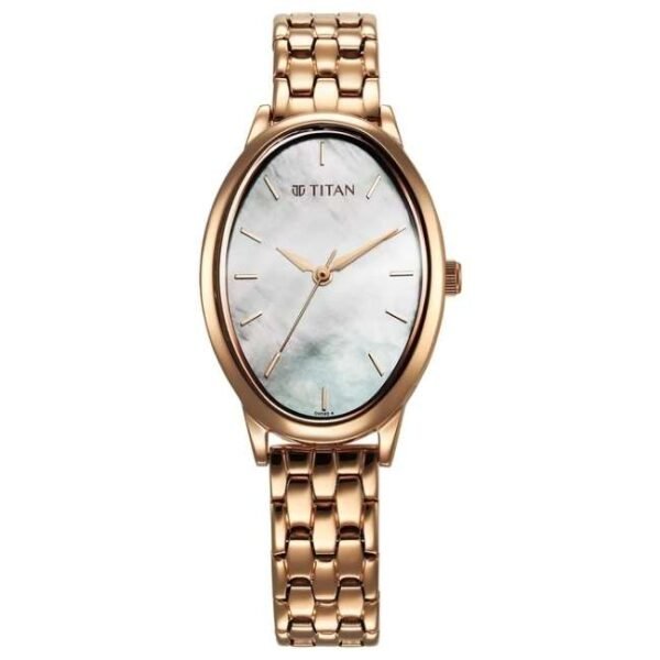 Titan Secluded Women Rose Gold Dial Quartz - 2707WM01