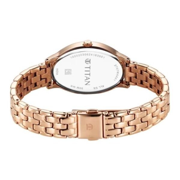 Titan Secluded Women Rose Gold Dial Quartz - 2707WM01