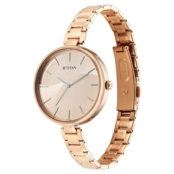 Titan Purple Stackables Women Rose Gold Dial Quartz - 2714WM01F